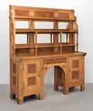 Charles L. Eastlake, Dining-room sideboard, circa 1870, Oak, superstructure mirror backed