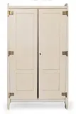 Richard Riemerschmid, Linen cabinet, circa 1905, Painted wood, brass, the interior with adjustable shelves
