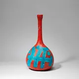 Bottle by Guido Gambone, circa 1955, Glazed ceramic, sold Feb 2023