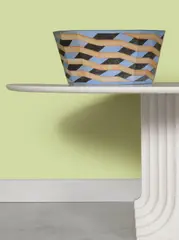 Bodil Manz, Grande vasque, An important signed bowl in enameled porcelain by Bodil Manz designed in 1985