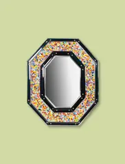 Miroir mod. "241.2" dit «Millefiori» by Paolo Venini, A "Millefiori" mirror in lacquered wood, tinted glass, murrine and mirrored glass by Paolo Venini for Venini designed ci, offered Nov 2023