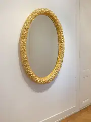 Miroir mod. "Rock Mirror" by Studio Job, Bronze doré 24 carats et miroir, offered Nov 2023