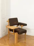 Fauteuil mod. "3153" dit "RePacked" by Studio Makkink, Bey (Rianne Makkink & Jurgen Bey), A unique '3153' or 'RePacked' armchair in wood with embroidered upholstery by Makkink & Bey in 2008, offered Nov 2023