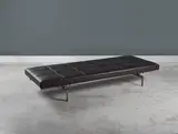 Lit de repos mod. "PK 80" by Poul Kjaerholm, A 'PK 80' daybed in chrome-plated steel, painted wood and rubber by Poul Kjaerholm designed in 1957 and edited by Fritz , sold Nov 2023