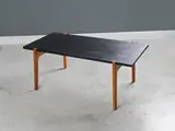 Rare table basse by Hans J. Wegner, A rare coffee table in oak and slate by Hans J, offered Nov 2023