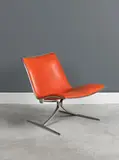 Preben Fabricius & Jorgen Kastholm, Chauffeuse mod. "FK710" dit "Skater", A 'FK710' or 'Skater' armchair in steel and leather by Preben Fabricius and Jorgen Kastholm designed in 1968 and edited by Alfred Kill