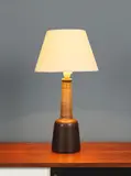 Eva Staehr-Nielsen, Lampe de table mod. "267", A monogrammed and stamped '267' table lamp in glazed stoneware by Eva Staehr-Nielsen circa 1950 and edited by Saxbo