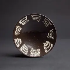 Jean Besnard, Plat, A monogrammed plate in enamelled ceramic by Jean Besnard designed circa 1927/1928