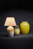 Jean Besnard, Ensemble comprenant deux vases et un pied de lampe