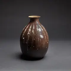 Jean Besnard, Grand vase ovoïde, A monogrammed large ovoïde vase in enamelled ceramic by Jean Besnard designed circa 1927/1928