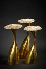 Philippe Hiquily, Suite de trois guéridons "Quilles décentrées"