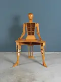 Marcello Mariotti, Cabinet Anthropomorphe "Donna", A signed and dated wallnut and beech "Donna" anthropomorphic cabinet by Marcello Mariotti of 1982