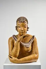 "Chrysis" by Vally Wieselthier, A  monogramed and titled "Chrysis" sculpture in varnished ceramic by Vally Wieselthier circa 1940, offered May 2023