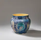 William De Morgan, 'Sunset and Moonlight' high-sided bowl or jardinière