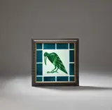 William De Morgan, 'Marabou stork' tile