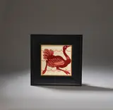 William De Morgan, 'Running ostrich' tile
