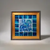 William De Morgan, 'Winged creatures' tile