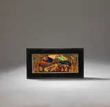 'Picnic by a river' fairyland lustre plaque by Daisy Makeig-Jones for Wedgwood, circa 1920, Porcelain, polychrome lustre glazes, sold Dec 2023
