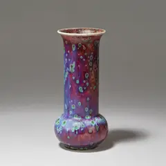 Ruskin Pottery, Vase, model no. 302, 1923, Stoneware, high-fired flambé glaze