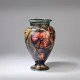 Large 'Spanish' footed vase by William Moorcroft, circa 1916, Glazed earthenware, tube-lined decoration, sold Dec 2023