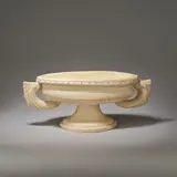 Constance Spry, Twin-handled vase on pedestal, circa 1930, Earthenware, glazed interior