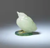 Pâte-de-verre bird paperweight by Amalric Walter and Henri Bergé, circa 1920, Glass, moulded as a plump bird, integral base, offered Dec 2023
