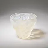 'Moissac' vase, designed 1927 by René Lalique, Opalescent glass, sold Dec 2023