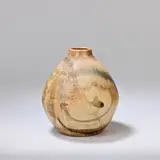 Norah Braden, Vase, circa 1930, Stoneware, ash glazes with painted design