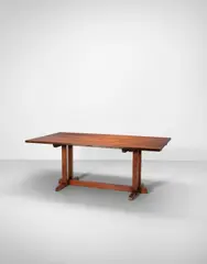 George Nakashima, 'Frenchman's Cove II' extendable dining table, 1962, Walnut, East Indian rosewood keys