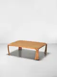 Saburo Inui, 'Zataku' table, designed 1959, Beech plywood, Japanese elm-veneered wood