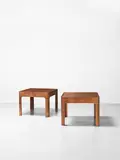 Isamu Kenmochi, Pair of 'Haco' occasional tables, model no. SM6003, designed for the National Kyoto Conference Centre