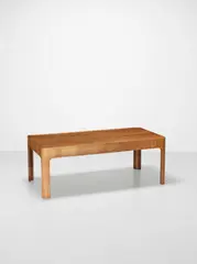 Isamu Kenmochi, 'Haco' coffee table, model no. SM6002, designed for the National Kyoto Conference Centre, 1961, Beech plywood, Japanese elm-veneered plywood