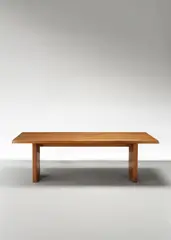 Early dining table, model no. T 14 D, designed 1964 by Pierre Chapo, Elm, sold Oct 2023