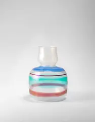 Carlo Scarpa, Rare vase, model no. 4561, circa 1942, A fili and a fasce glass