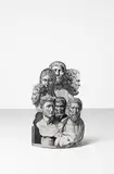 'Teste Antiche' umbrella stand by Piero Fornasetti, 1990, Printed, painted and lacquered by hand, sold Oct 2023