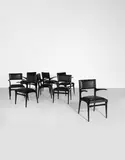 Carlo De Carli, Set of eight armchairs, model no. 585