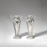 Wmf, Pair of flower vases, model nos.331a and 331b, circa 1900