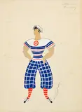 Erté, 'Le Sportif'' and 'Le Poete'