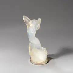 René Lalique, 'Vitesse' car mascot, designed 1929, Opalescent glass, frosted and polished