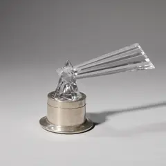 René Lalique, 'Comète' car mascot, designed 1925, Clear polished glass