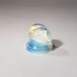 'Tete d'Epervier' car mascot, designed 1928 by René Lalique, Opalescent glass, frosted and polished, sold Jun 2023