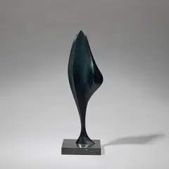Antoine Poncet, 'Gazaile', second half 20th Century, Patinated bronze, marble base