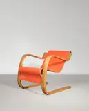 Alvar Aalto, Rare armchair, model no. 42, designed 1932, executed 1930s-1940s, Painted birch-veneered bent plywood, bent laminated birch
