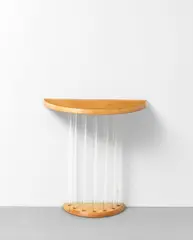 Betty Joel, Console, designed for Marion Brownlie Blackwell, 1937, White sycamore, glass
