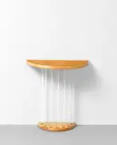 Betty Joel, Console, designed for Marion Brownlie Blackwell, 1937, White sycamore, glass
