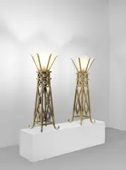 Untitled by B.J.A. Smith, Painted copper, glass, offered Apr 2023