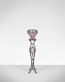 André Dubreuil, Monumental 'Chantilly' pedestal with vase