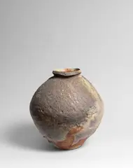 Shirō  Tsujimura, Untitled, Stoneware, wood fired 'Shigaraki' clay with running ash glazes