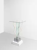 Jr. by Ettore Sottsass, Enamelled metal, glass, plastic laminated-wood, offered Apr 2023