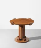 Jean-Charles Moreux, Pedestal table, circa 1935, Oak veneered-wood, oak